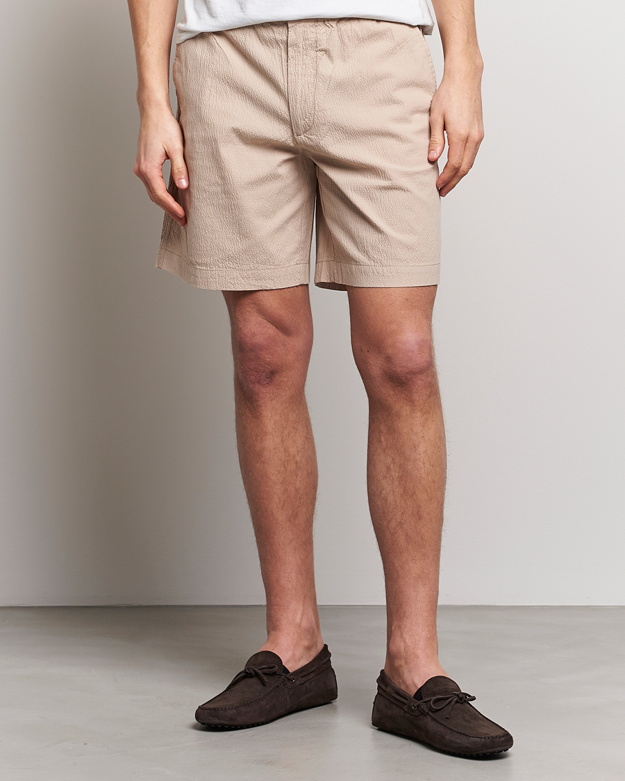 Heren | Korte broek | GANT | Seersucker Drawstring Shorts Dry Sand