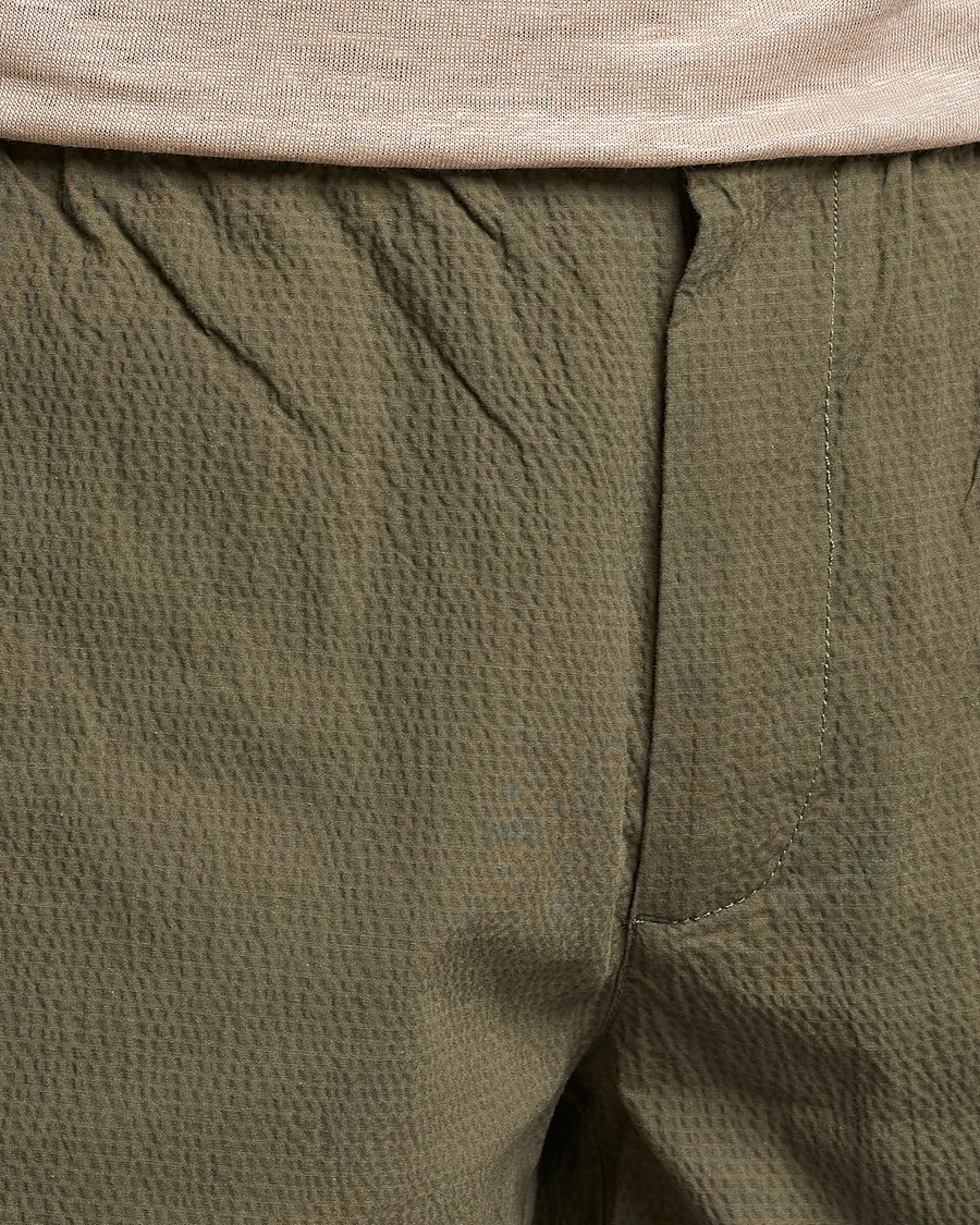 Homme | Shorts | GANT | Seersucker Drawstring Shorts Racing Green
