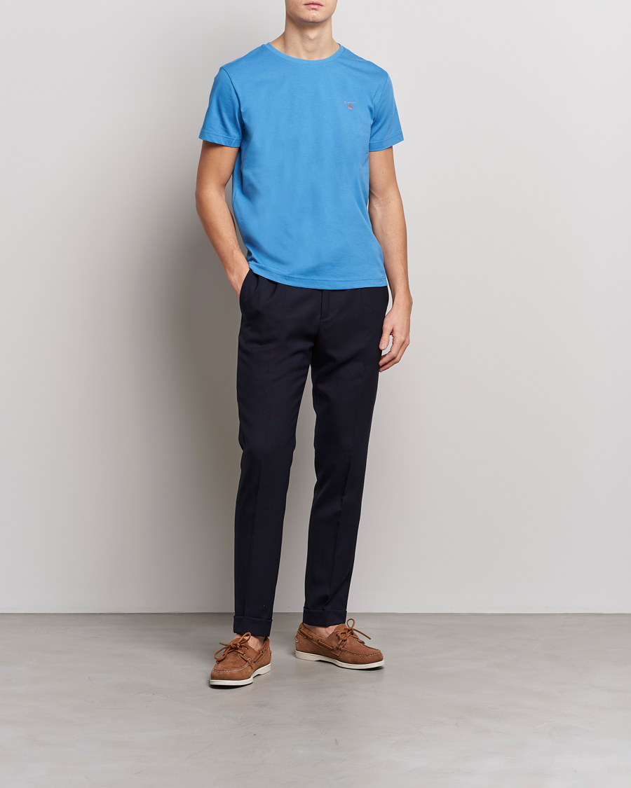 Homme | T-shirts | GANT | The Original T-Shirt Day Blue