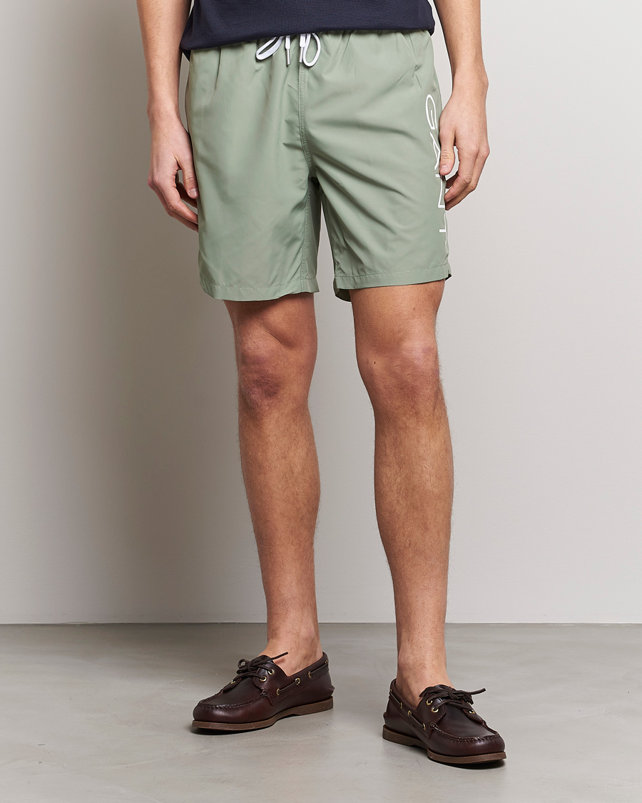 Homme | Maillots De Bain | GANT | Lightweight Logo Swimshorts Calamata Green