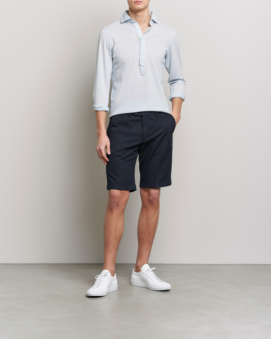 Homme | Chemises | Gran Sasso | Popover Shirt Light Blue