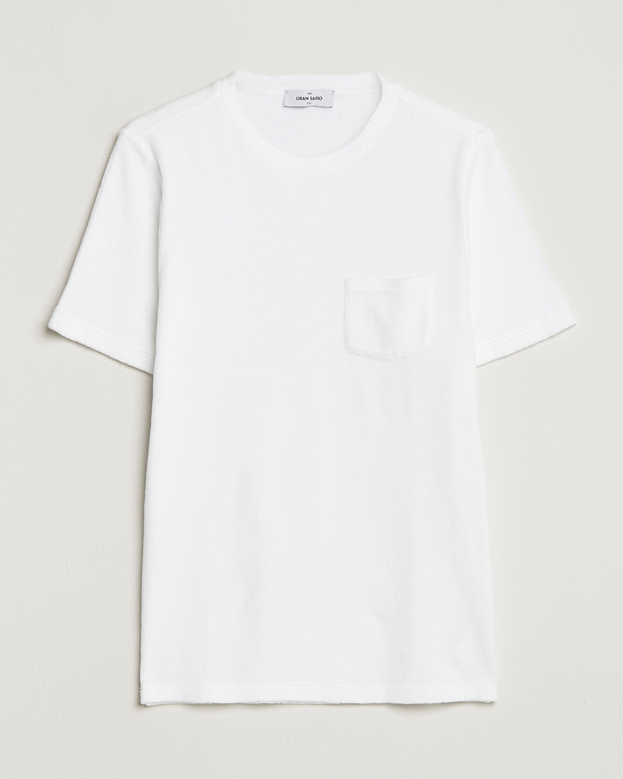 Homme | T-shirts | Gran Sasso | Cotton Terry Tee White