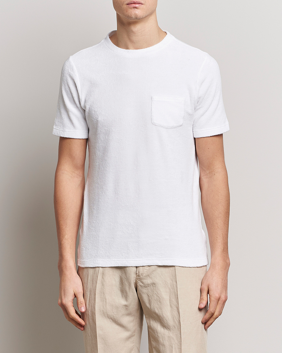 Homme | T-shirts | Gran Sasso | Cotton Terry Tee White