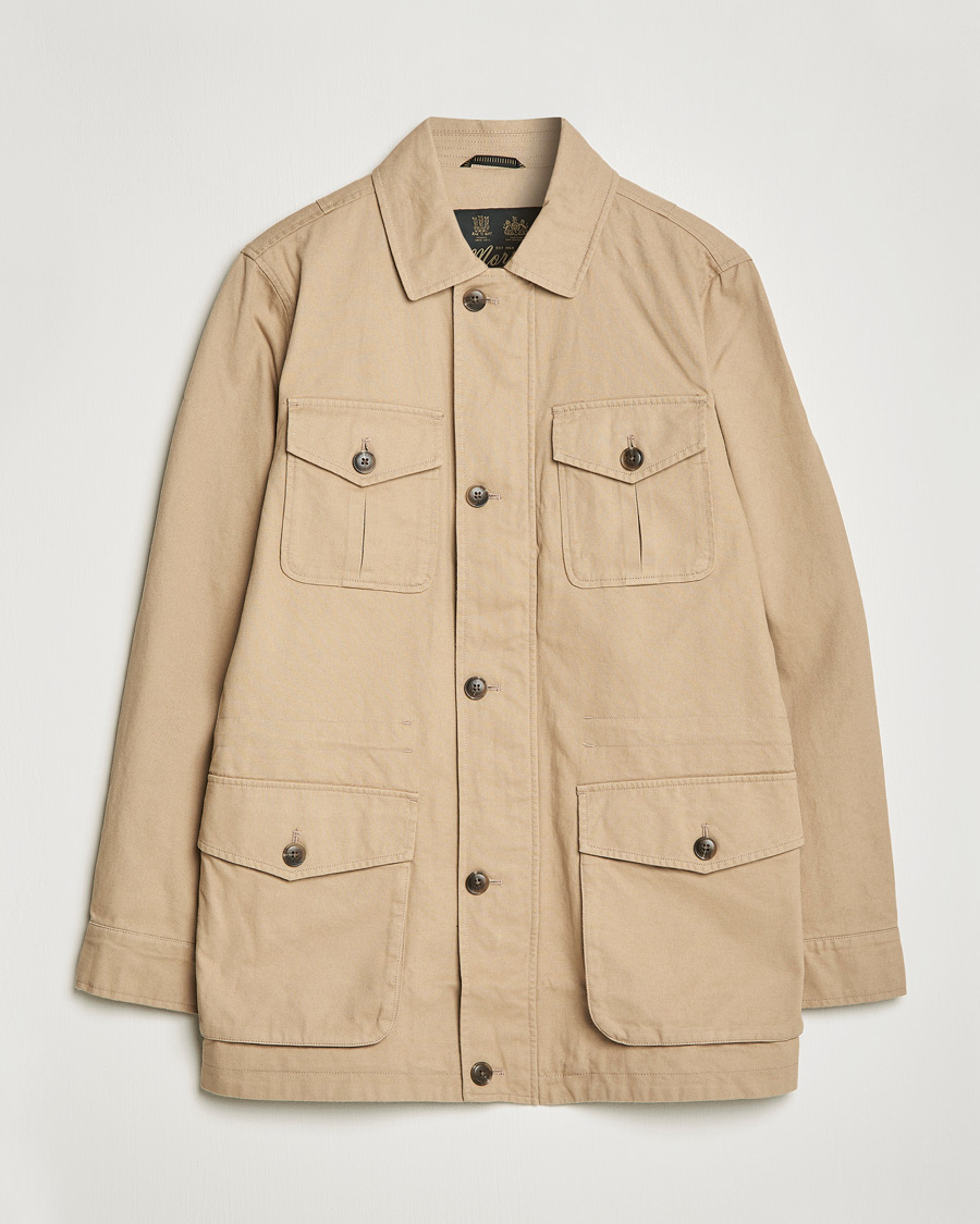 Homme | Manteaux Et Vestes | Morris | Amira Cotton Sand Field Jacket Beige