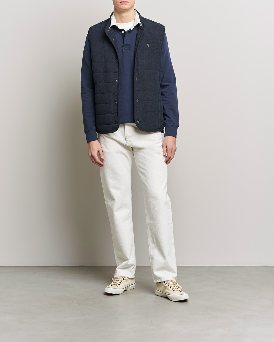 Homme | Gilets | Morris | Woburn Baby Cord Vest Blue
