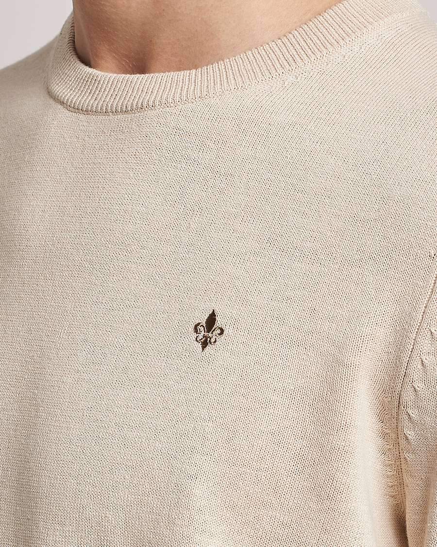 Homme | Pulls Et Tricots | Morris | Harold Cotton/Linen Summer Crew Neck Off White
