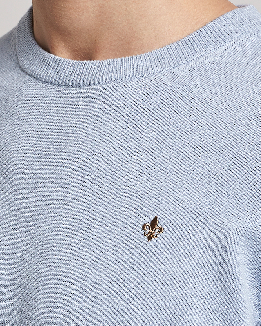 Homme | Pulls Et Tricots | Morris | Harold Cotton/Linen Summer Crew Neck Light Blue