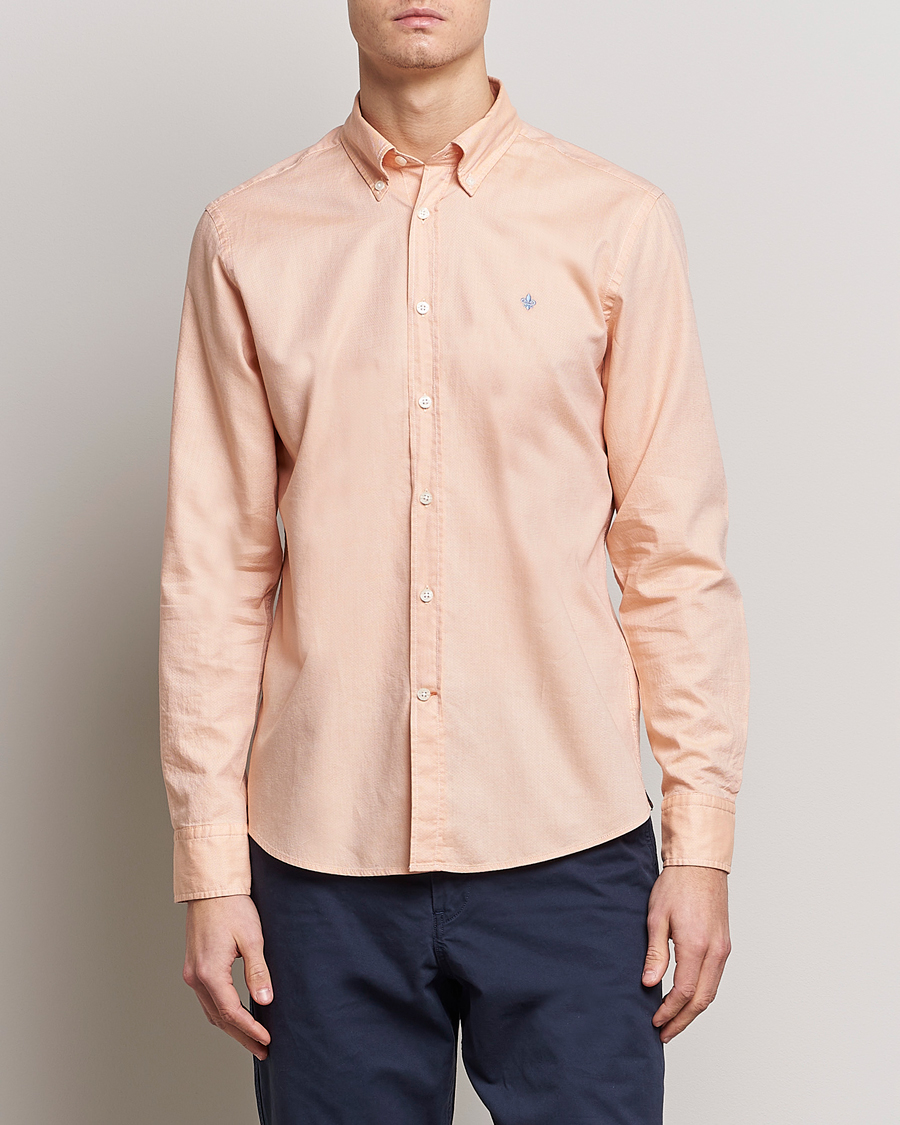 Homme | Chemises | Morris | Structured Washed Button Down Shirt Orange