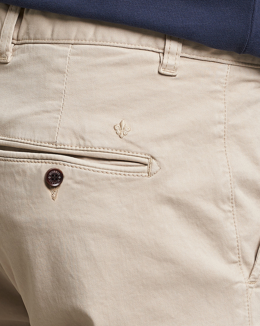 Heren | Broeken | Morris | Jeffrey Brushed Chinos Khaki