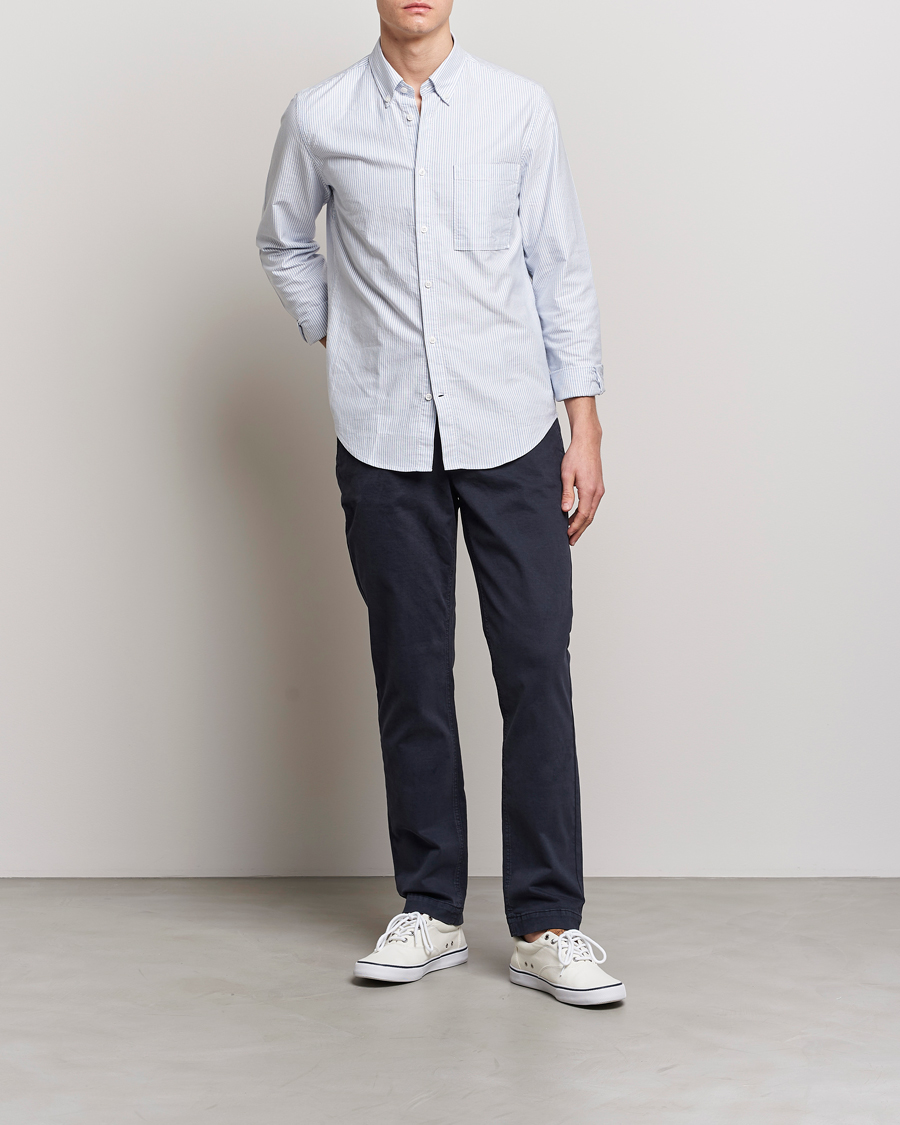 Homme | Pantalons | Morris | Jeffrey Brushed Chinos Blue