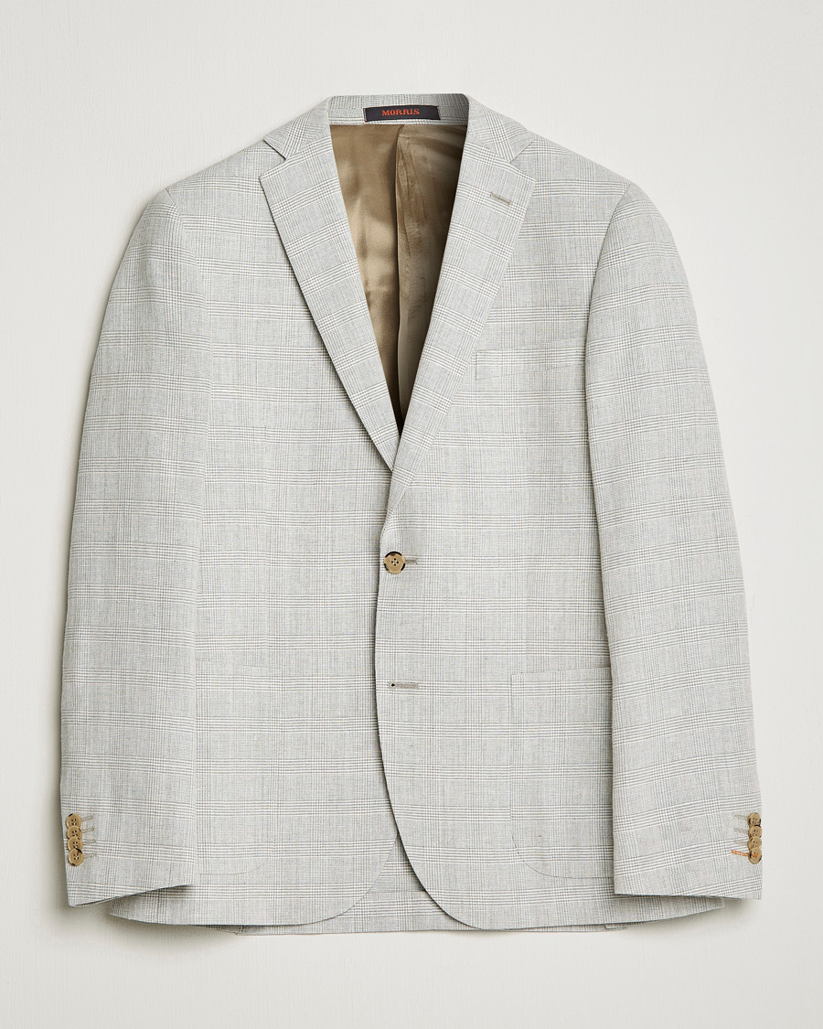 Homme | Blazers | Morris | Archie Glencheck Cotton Blazer Khaki