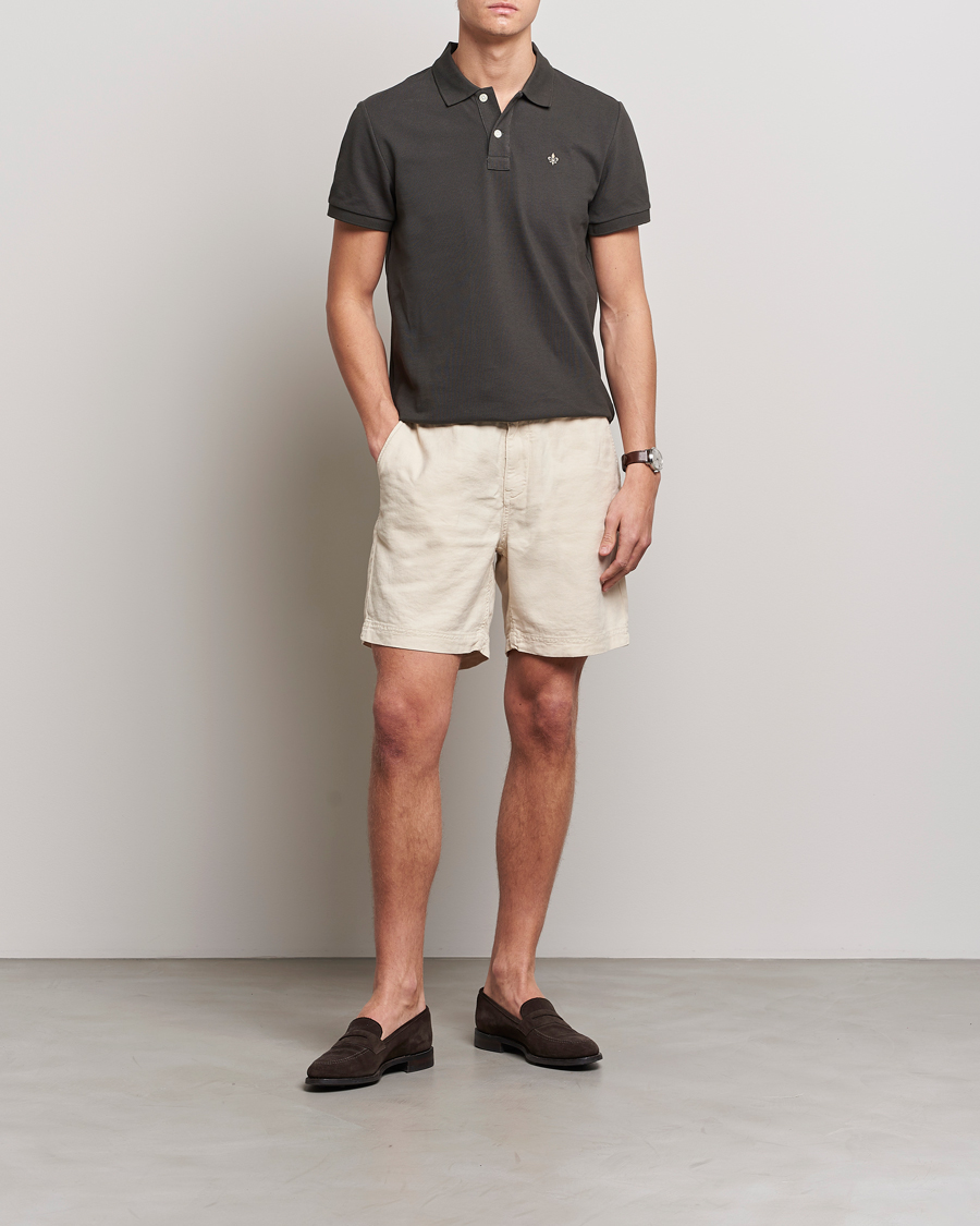 Homme | Shorts | Morris | Fenix Linen Drawstring Shorts Beige