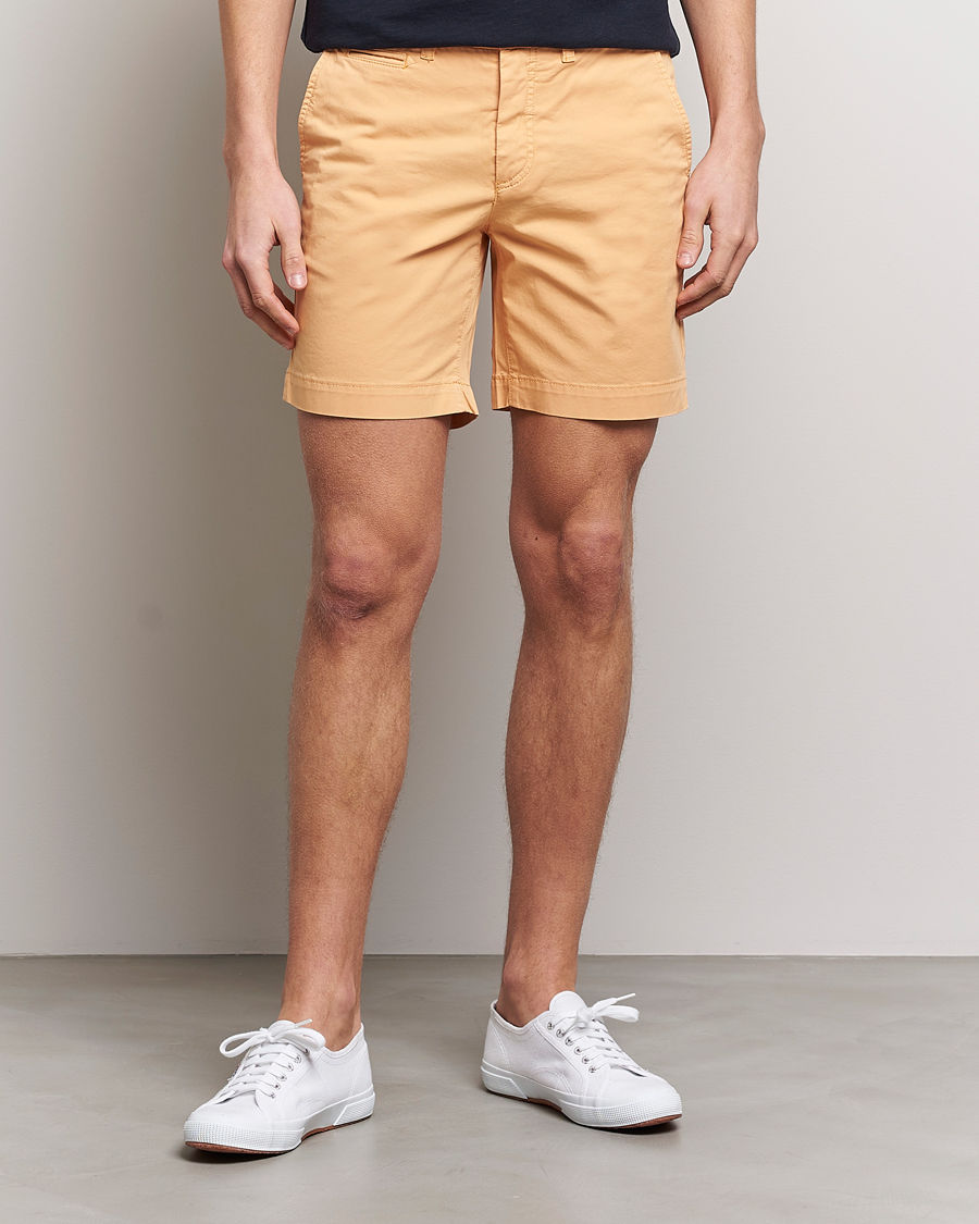 Homme | Shorts | Morris | Light Twill Chino Shorts Orange