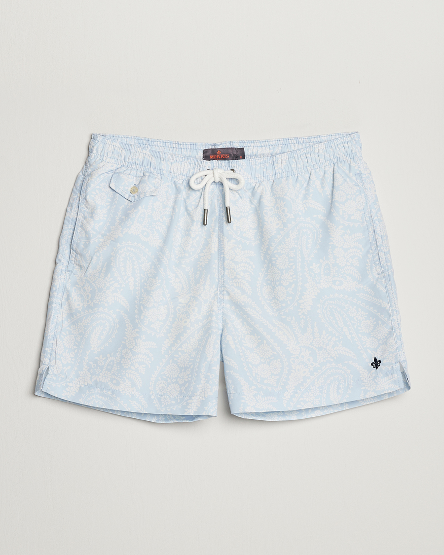 Homme | Maillots De Bain | Morris | Paisley Bathing Trunks Light Blue