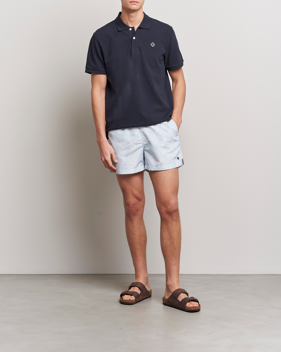 Homme | Maillots De Bain | Morris | Paisley Bathing Trunks Light Blue
