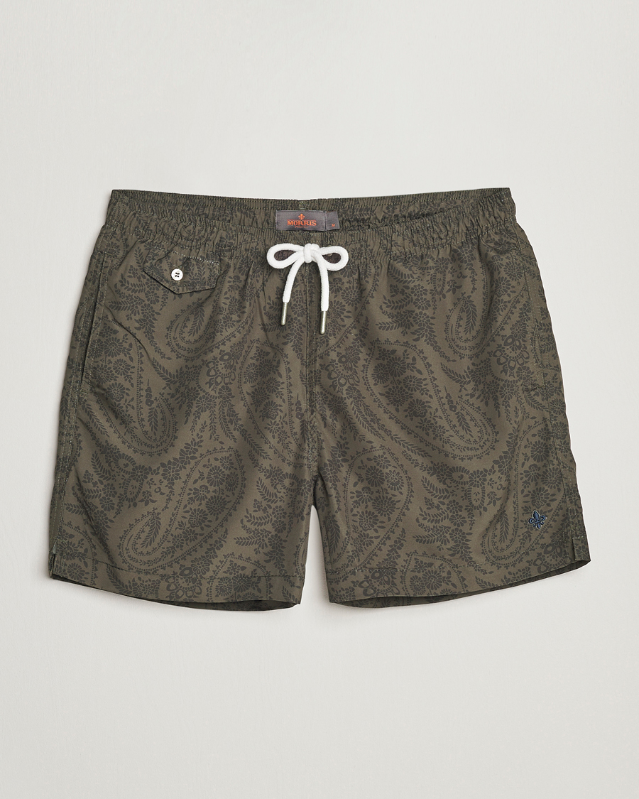 Homme | Maillots De Bain | Morris | Paisley Bathing Trunks Olive