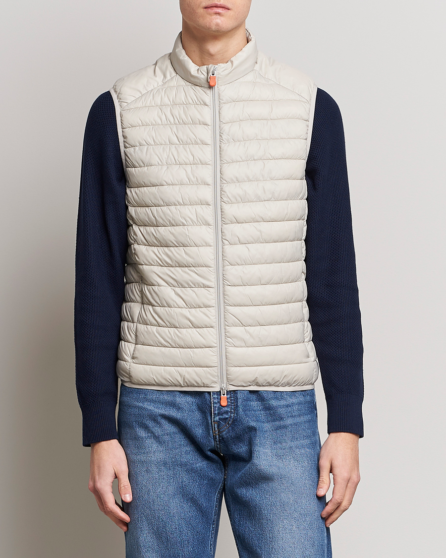 Homme | Gilets | Save The Duck | Adamus Lightweight Padded Vest Rainy Beige