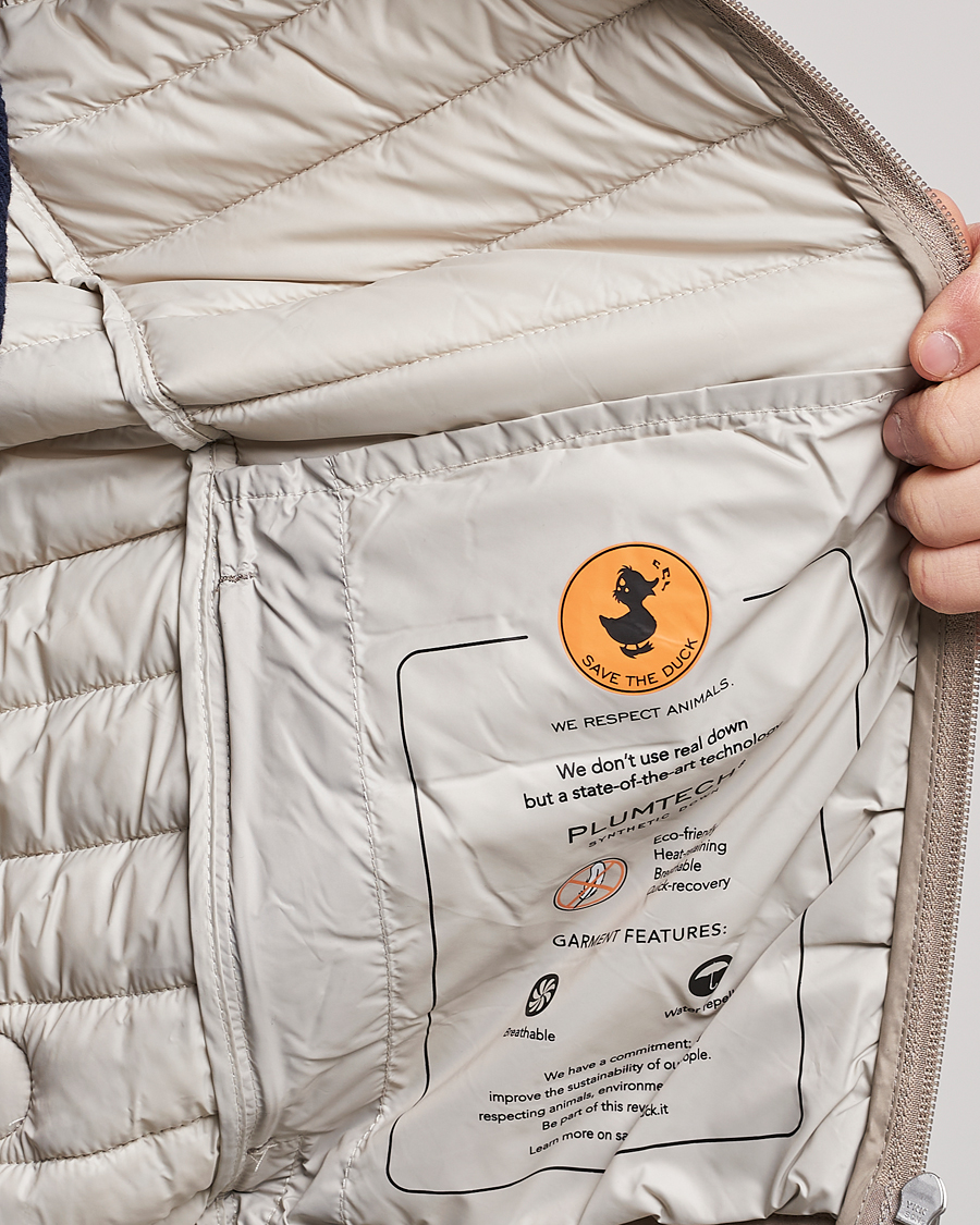 Homme | Gilets | Save The Duck | Adamus Lightweight Padded Vest Dune Beige