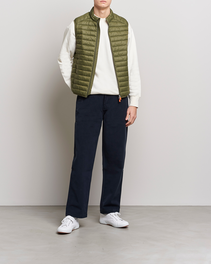 Homme | Gilets | Save The Duck | Adamus Lightweight Padded Vest Dusty Olive