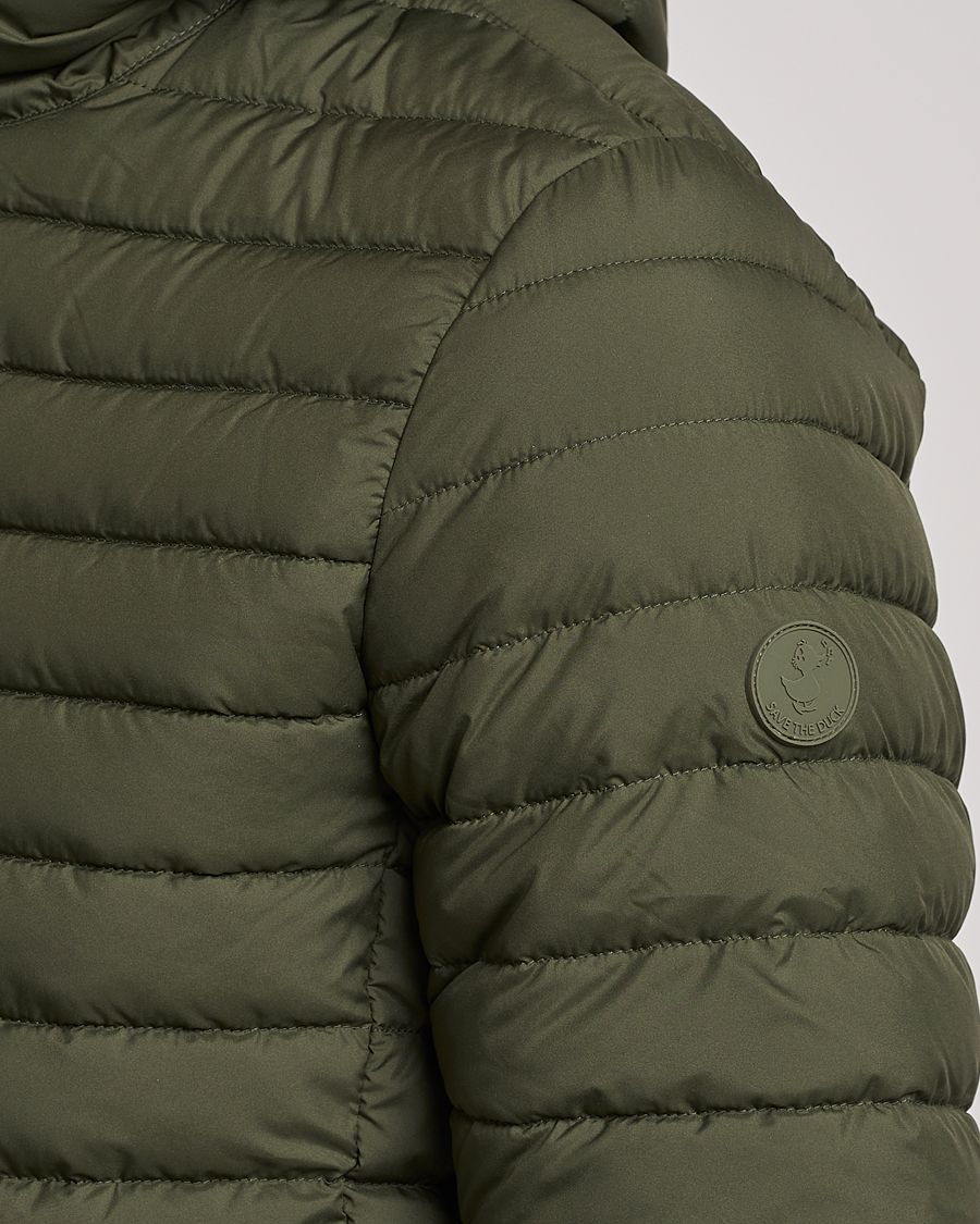 Homme | Manteaux Et Vestes | Save The Duck | Luke Lightweight Matt Padded Hood Jacket Dusty Olive