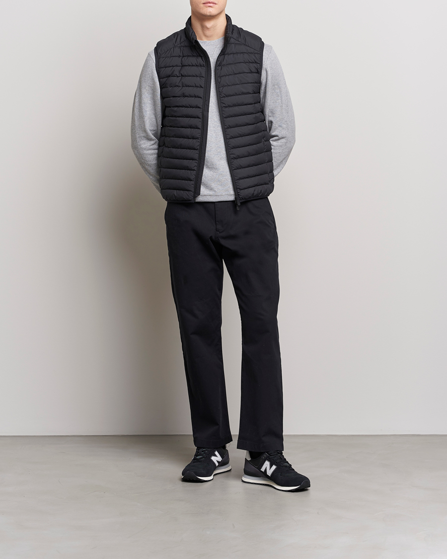 Homme | Manteaux Et Vestes | Save The Duck | Leonard Lightweight Matt Padded Vest Black
