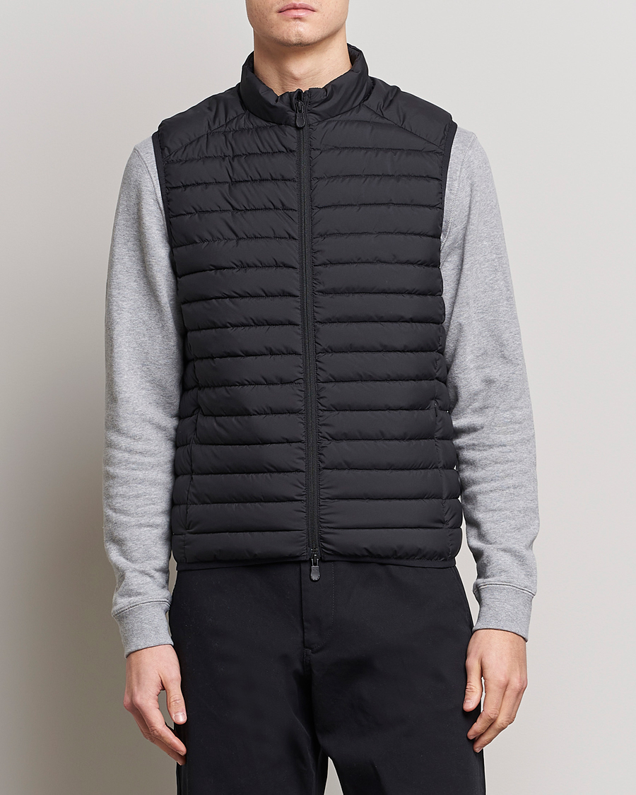 Homme | Manteaux Et Vestes | Save The Duck | Leonard Lightweight Matt Padded Vest Black