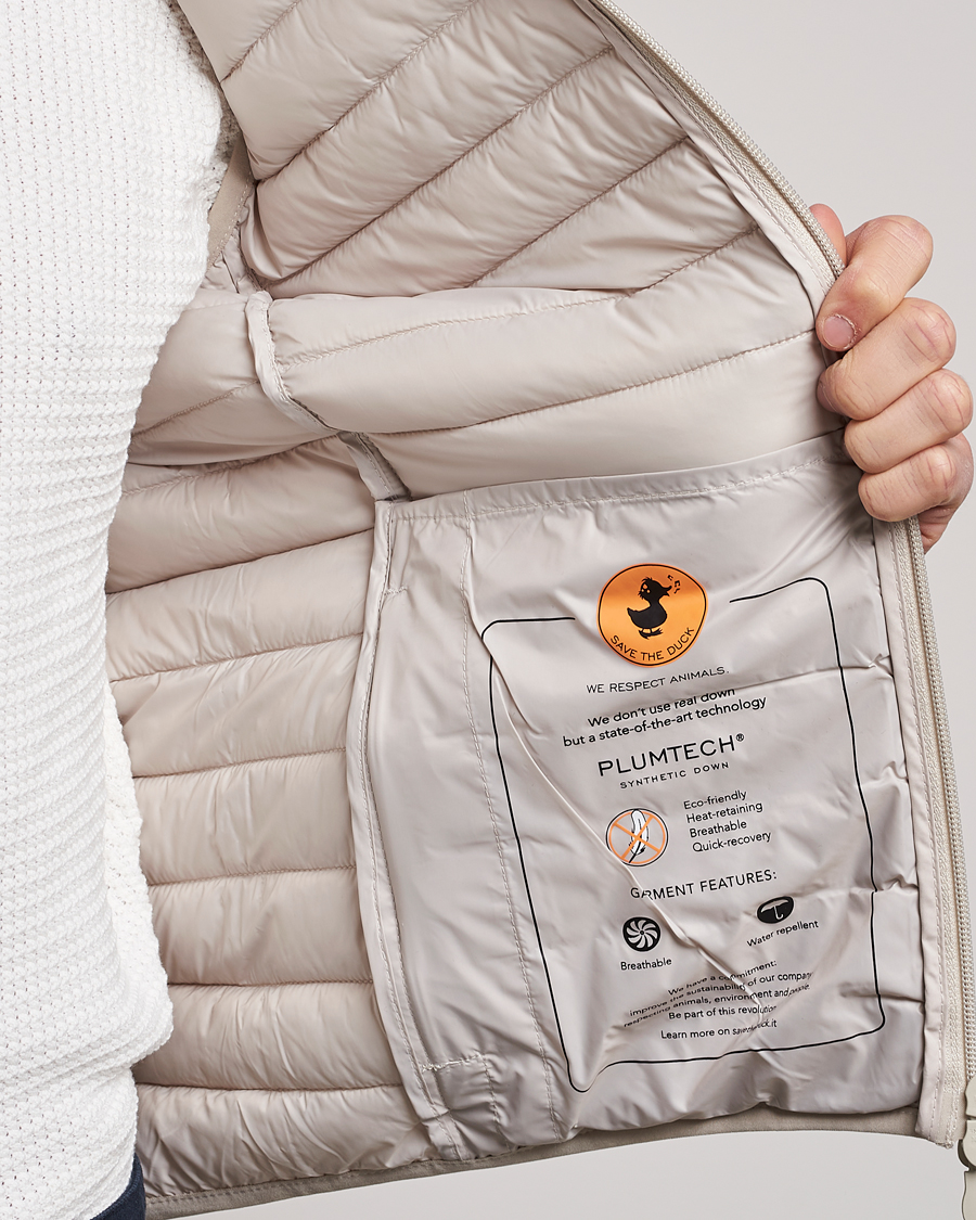 Homme | Gilets | Save The Duck | Leonard Lightweight Matt Padded Vest Rainy Beige