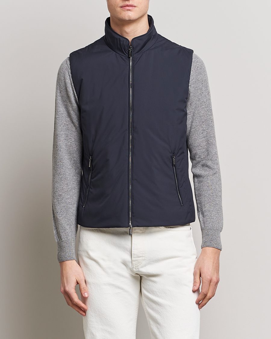 Homme | Manteaux Et Vestes | MooRER | Senio Padded Vest Navy