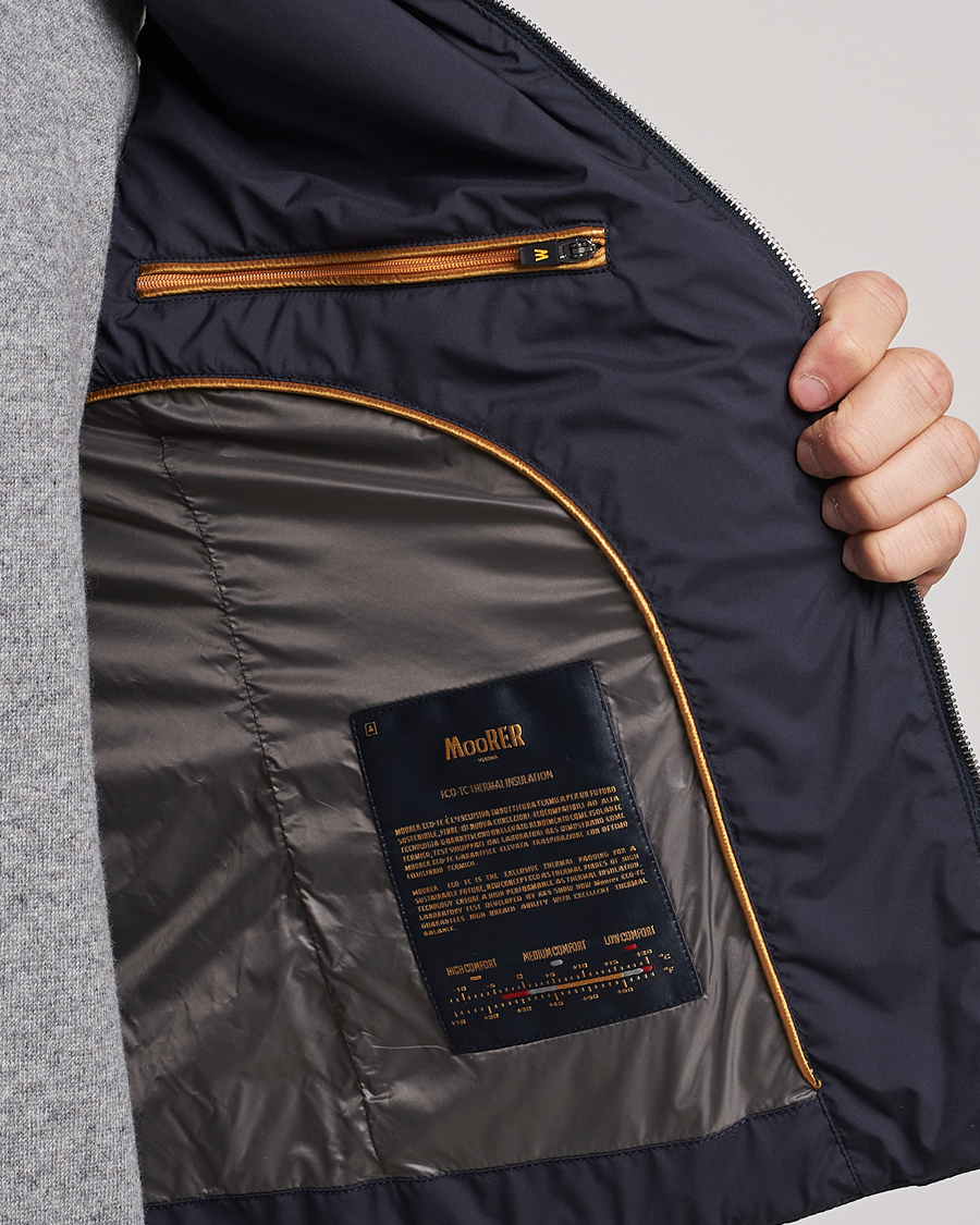 Homme | Manteaux Et Vestes | MooRER | Senio Padded Vest Navy