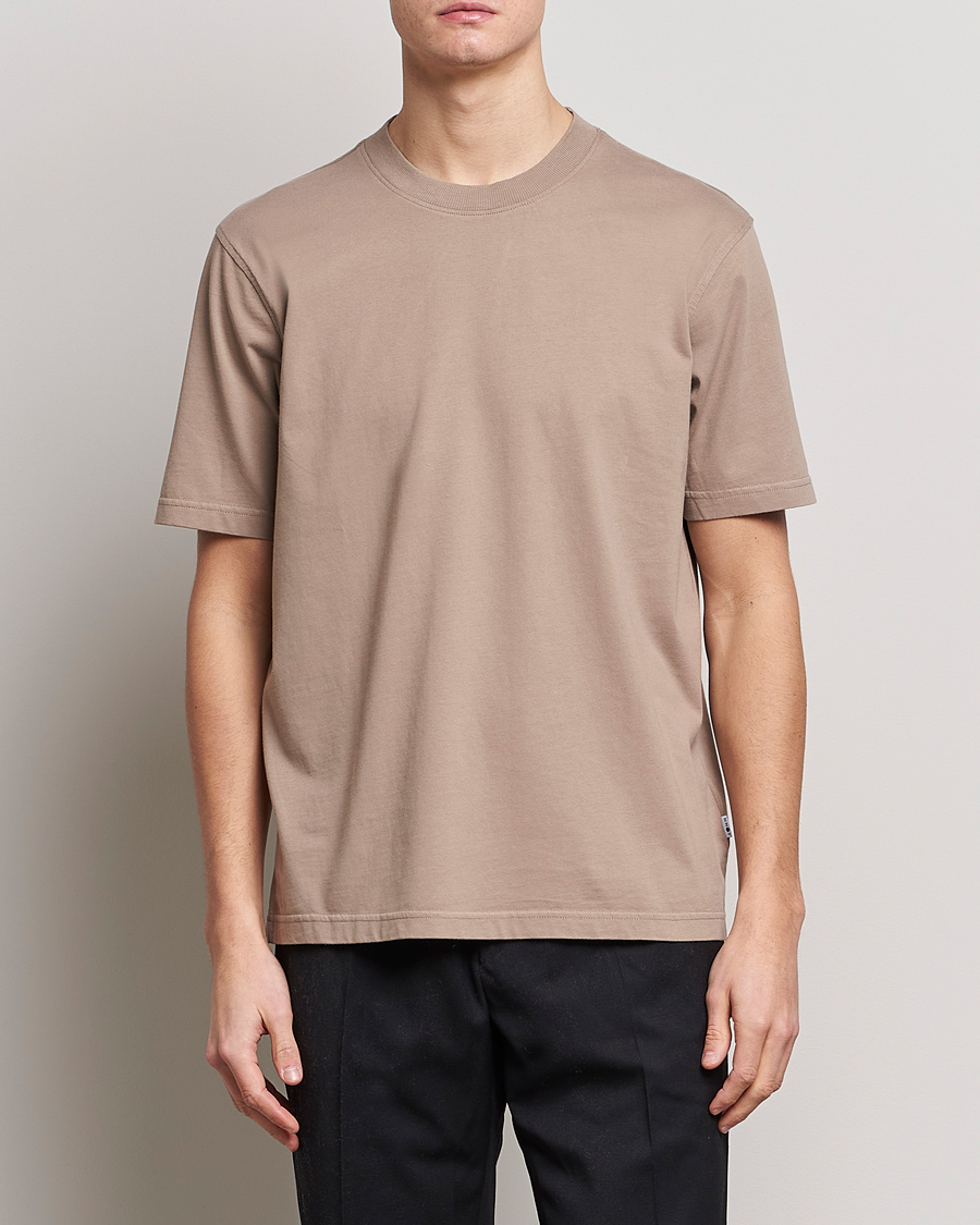 Homme | T-shirts | NN07 | Adam Pima Crew Neck T-Shirt Greige