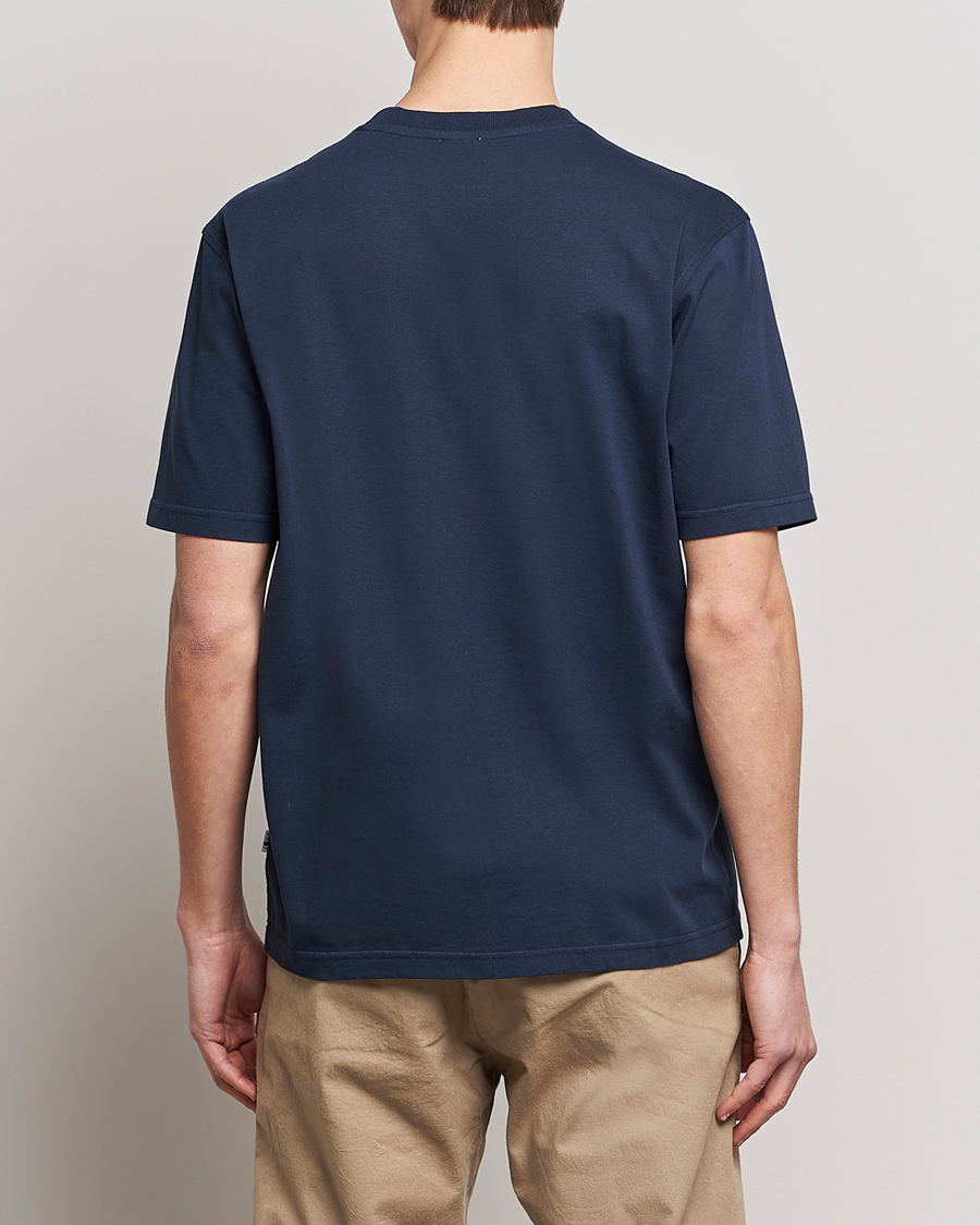 Heren | T-shirts | NN07 | Adam Pima Crew Neck T-Shirt Navy Blue