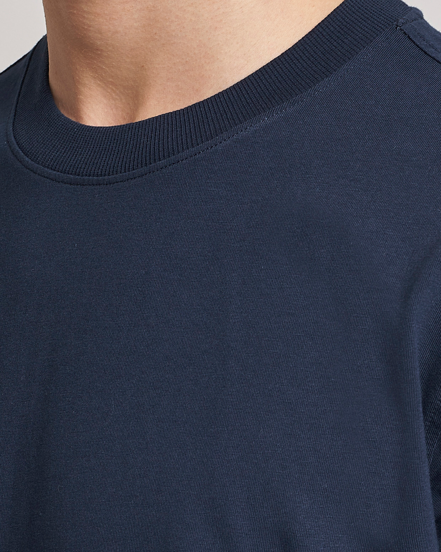 Heren | T-shirts | NN07 | Adam Pima Crew Neck T-Shirt Navy Blue