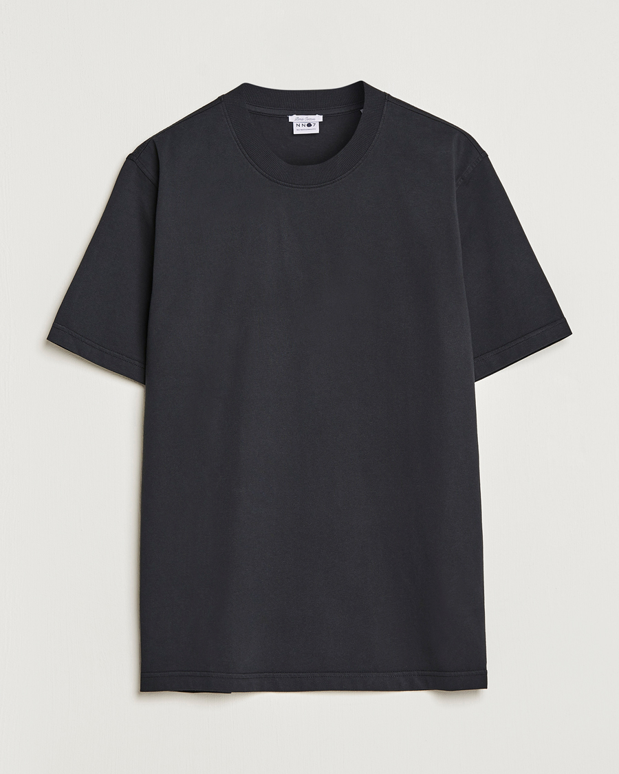 Heren | T-shirts | NN07 | Adam Pima Crew Neck T-Shirt Black