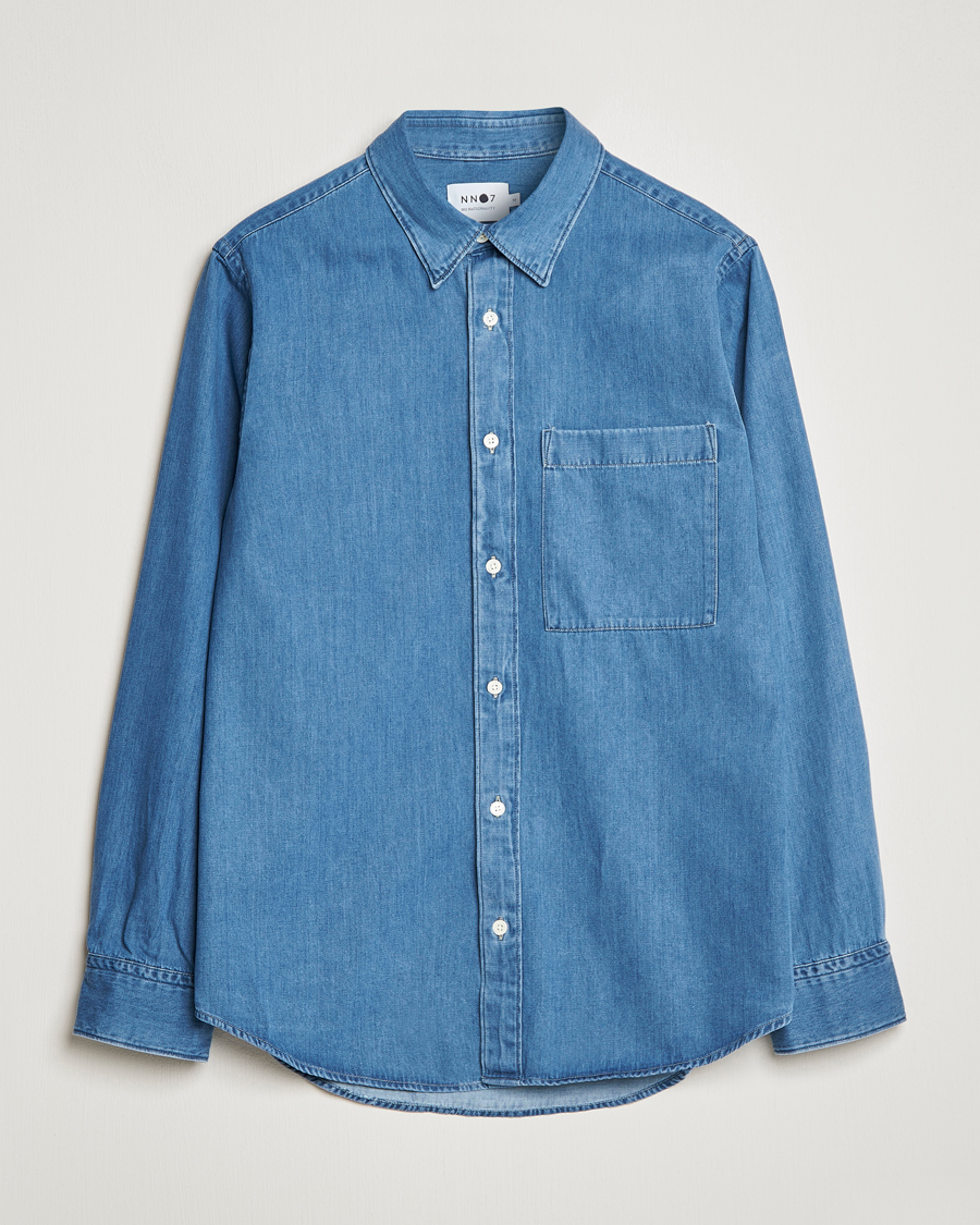 Homme | Chemises | NN07 | Cohen Tencel Denim Shirt Medium Blue
