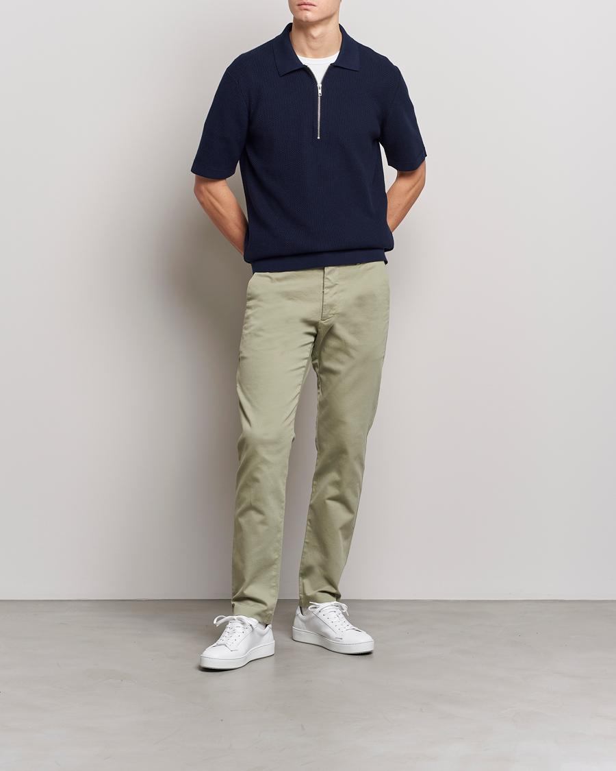 Homme | Pantalons | NN07 | Theo Regular Fit Stretch Chinos Oil Green
