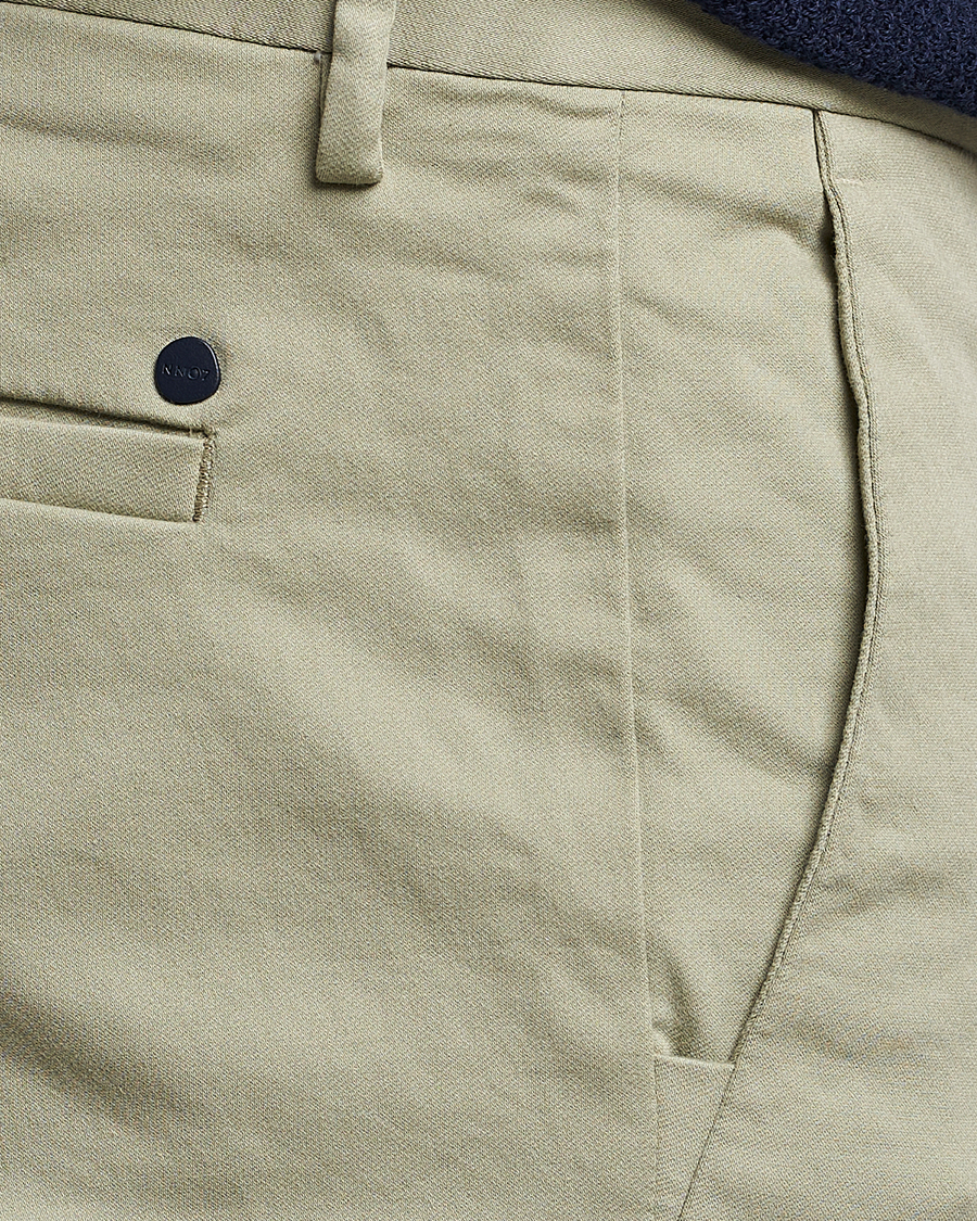 Homme | Pantalons | NN07 | Theo Regular Fit Stretch Chinos Oil Green