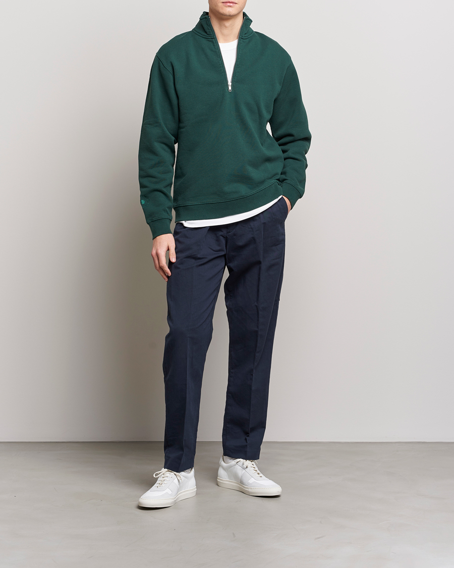 Heren | Broeken | NN07 | Fritz Pleated Trousers Navy Blue