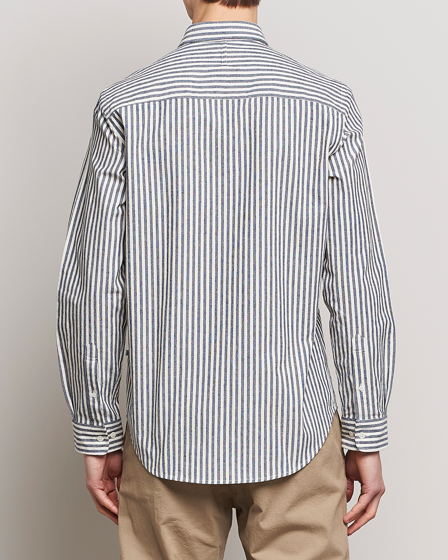 Homme | Chemises | NN07 | Arne Creppe Striped Shirt Navy/White
