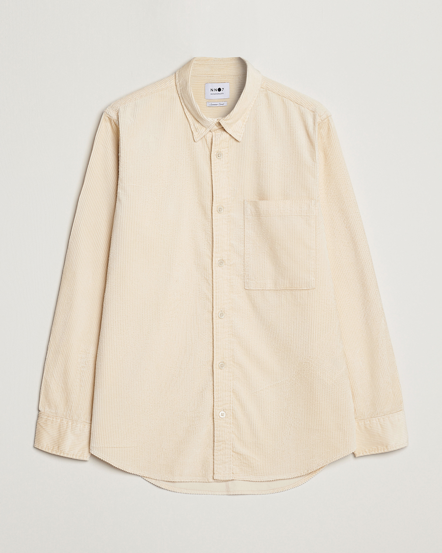 Heren | Overhemden | NN07 | Cohen Tencel Corduroy Shirt Ecru