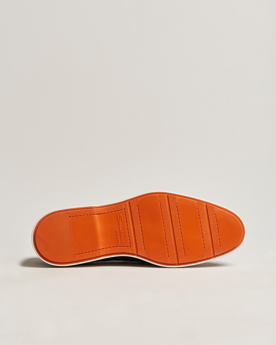 Homme | Santoni Summer Loafer Navy Suede | Santoni | Summer Loafer Navy Suede