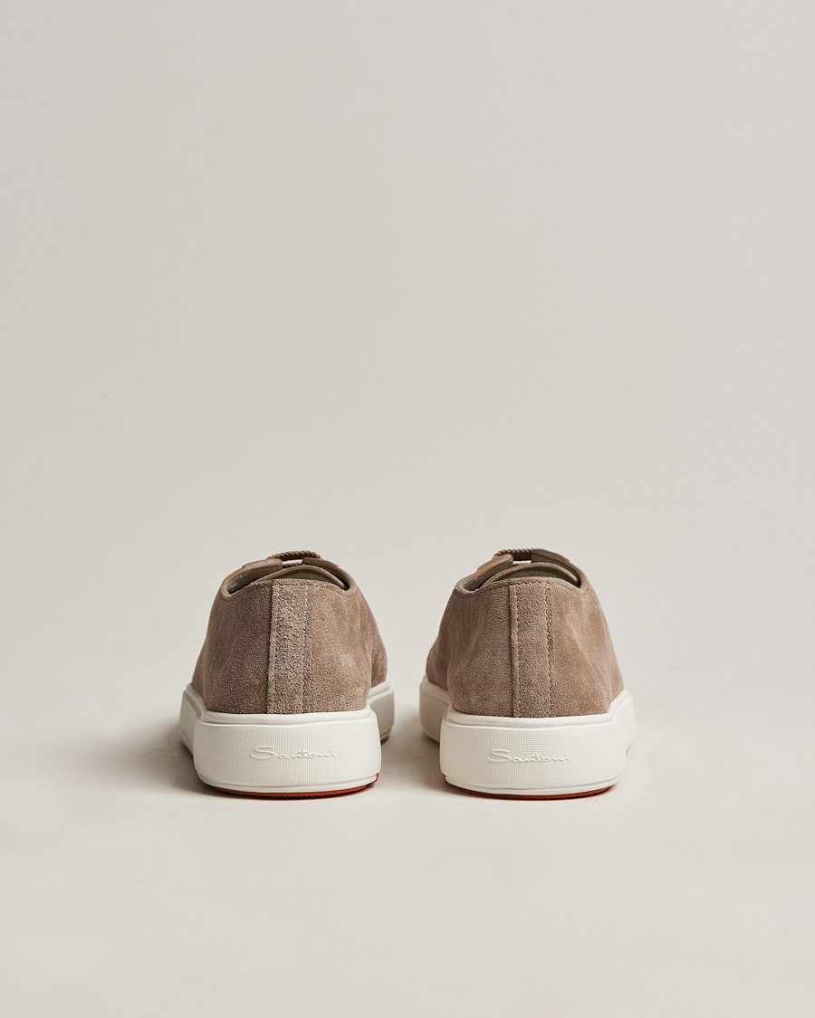 Homme | Santoni Plain Sneaker Beige Suede | Santoni | Plain Sneaker Beige Suede