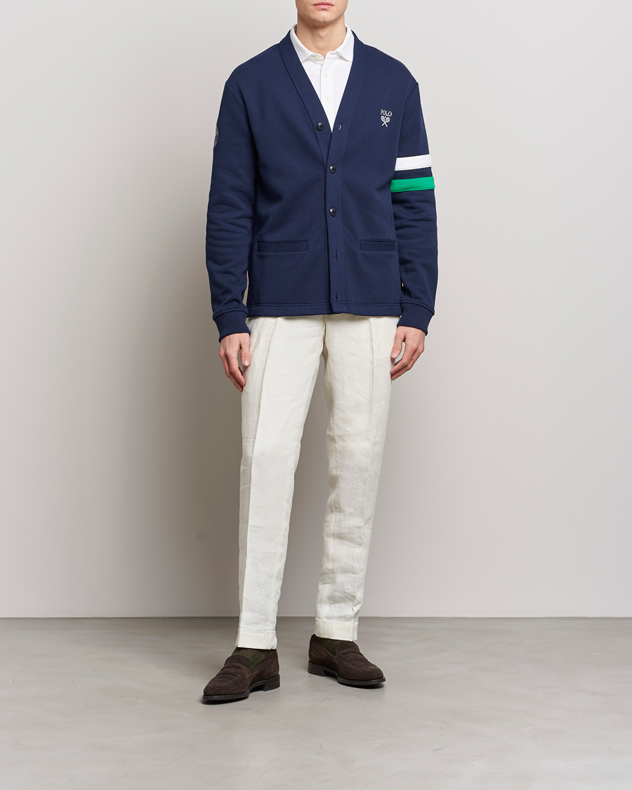 Heren | Truien | Polo Ralph Lauren | Wimbledon Knitted Cardigan Refined Navy