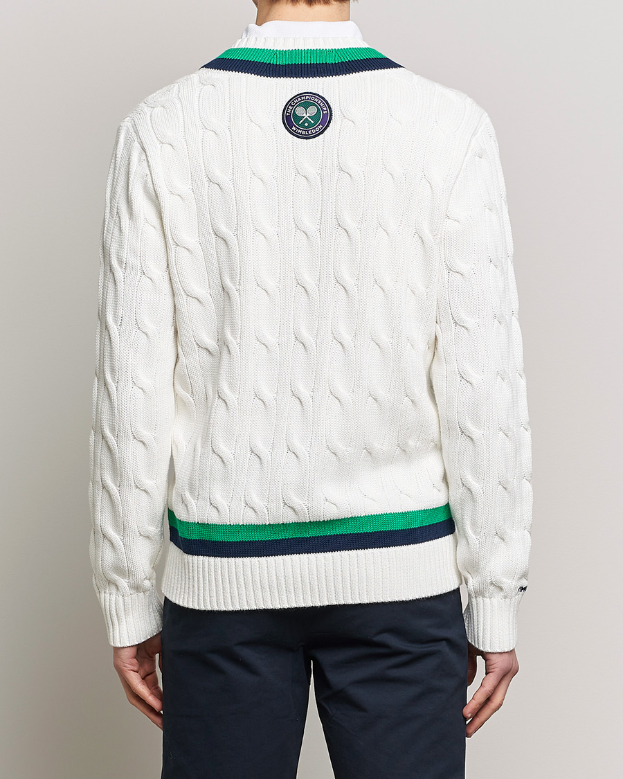 Heren | Truien | Polo Ralph Lauren | Knitted V-Neck Cricket Sweater Ceramic White