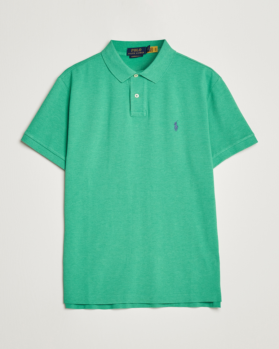 Heren | Polo's | Polo Ralph Lauren | Custom Slim Fit Polo Palm Green Heather