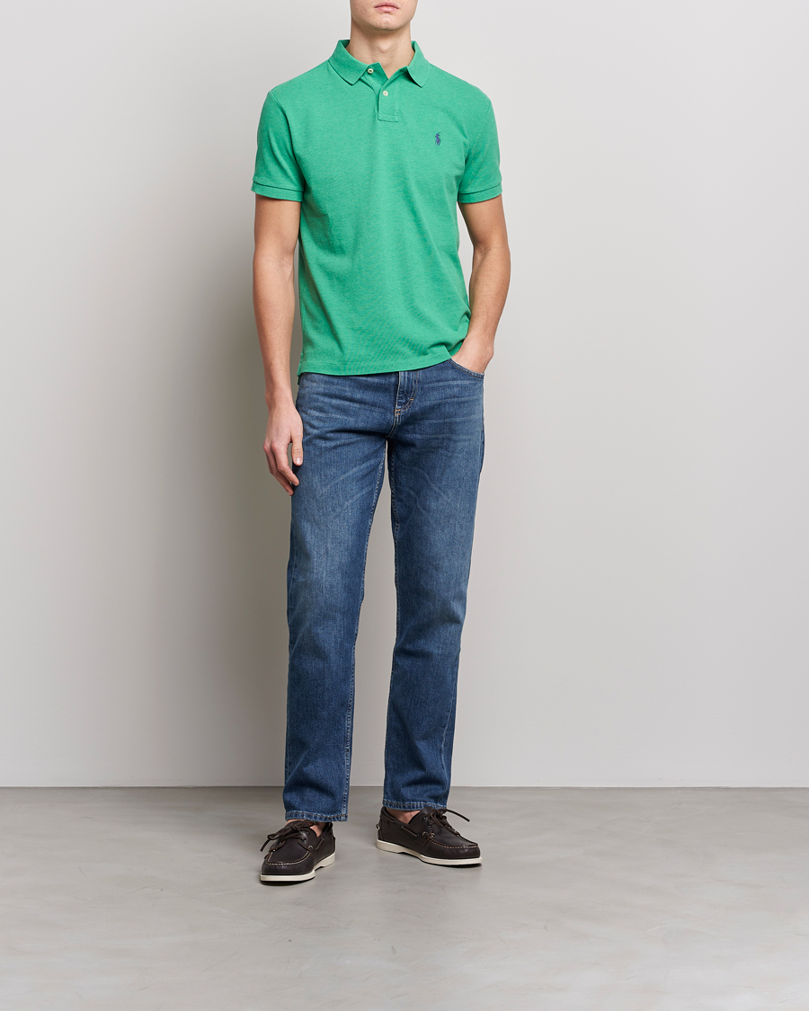 Heren | Polo's | Polo Ralph Lauren | Custom Slim Fit Polo Palm Green Heather
