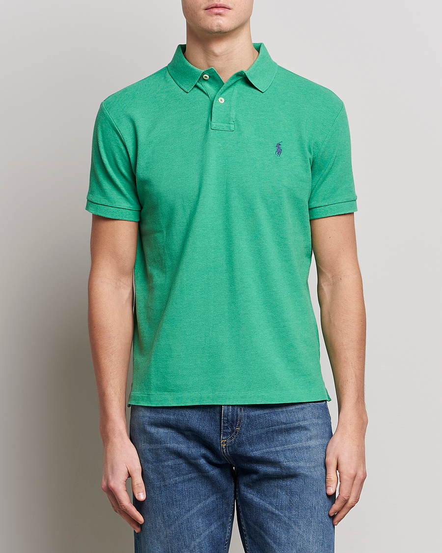 Heren | Polo's | Polo Ralph Lauren | Custom Slim Fit Polo Palm Green Heather