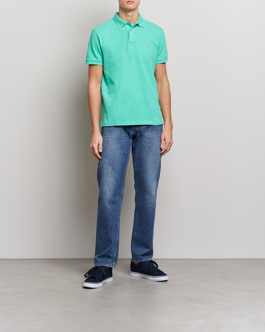Heren | Polo's | Polo Ralph Lauren | Custom Slim Fit Polo Sunset Green