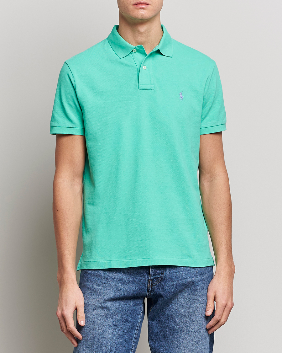 Heren | Polo's | Polo Ralph Lauren | Custom Slim Fit Polo Sunset Green