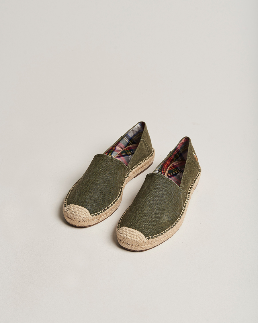 Homme | Cevio Canvas Espandrilles Canopy Green | Polo Ralph Lauren | Cevio Canvas Espandrilles Canopy Green