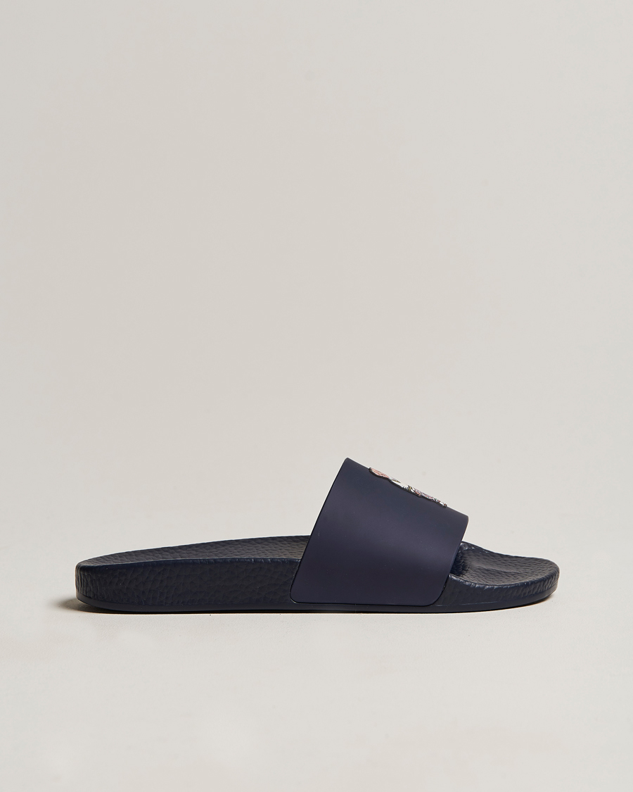 Heren | Polo Ralph Lauren Bear Slides Navy | Polo Ralph Lauren | Bear Slides Navy